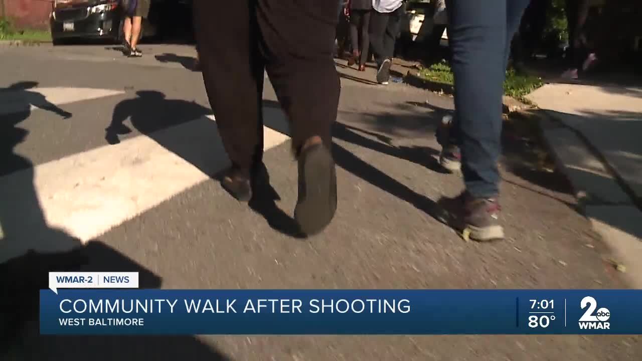 Baltimore leaders hold community walk following violent week