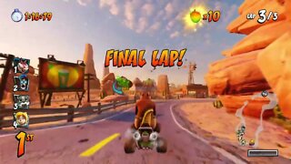 Dingodile's Home CTR Track Gameplay - Crash Team Racing Nitro-Fueled