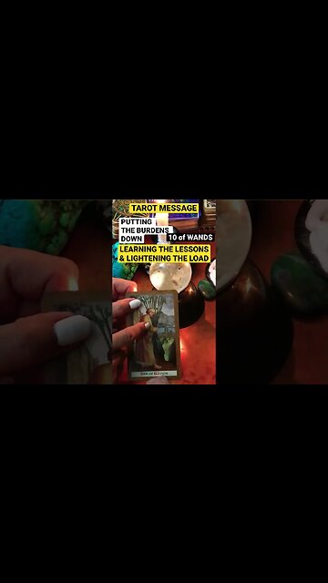 #dailytarotreading #tarotshort #short#asmrtarot 🔮🦋TAROT DAILY🔮10 OF WANDS PUTTING THE BURDEN DOWN