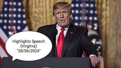 President Donald Trump Speech ❤️🔥 (Highlights) 2024 (Virginia) 28/06/2024