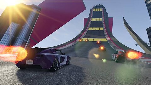 GTA 5 insane stunt 😱😱 (while on police chase)