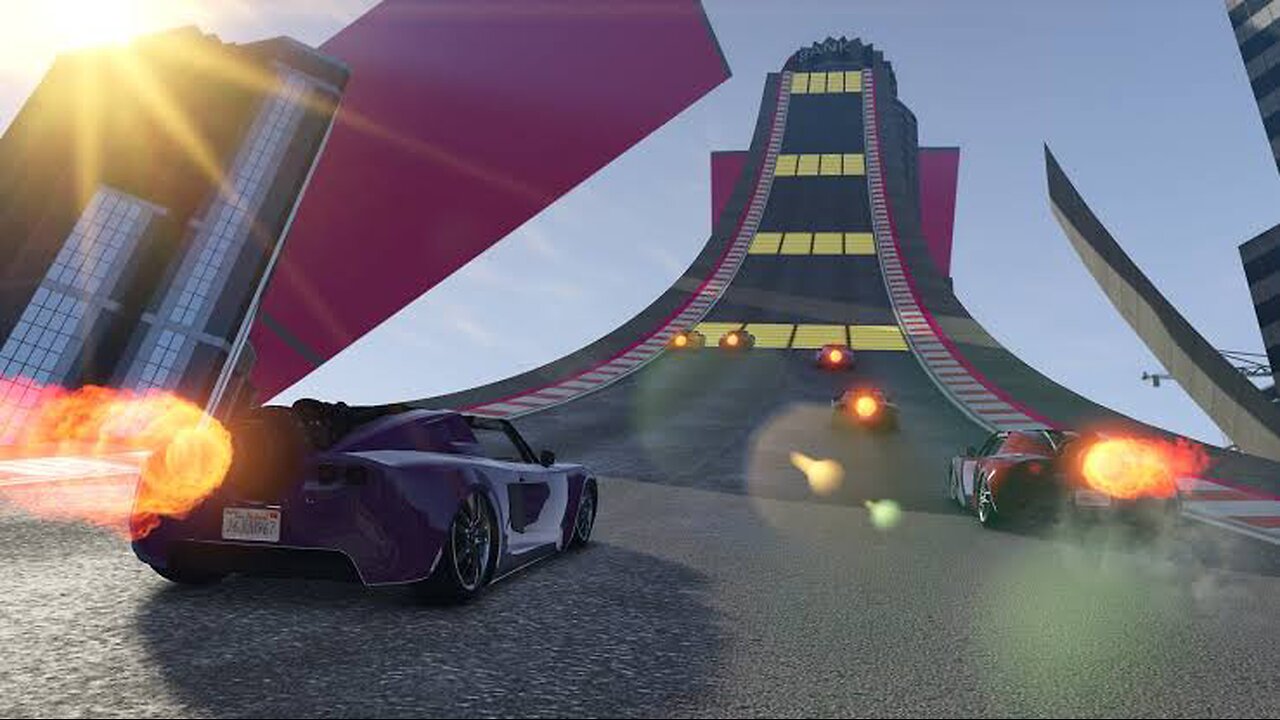 GTA 5 insane stunt 😱😱 (while on police chase)