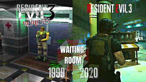 RE3 vs RE3 Remake: Waiting Room, The First Hunter Beta, & Records Room