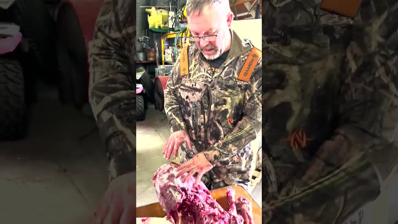 All of this came from one deer! #deerhunting #deer #shorts #meat