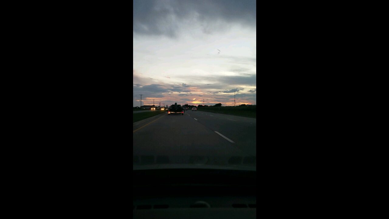 Quick drive at sundown