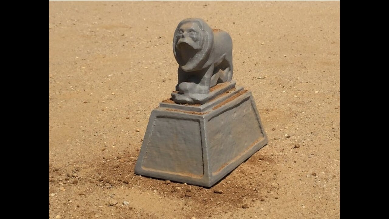 3D Printed Lion of Babylon