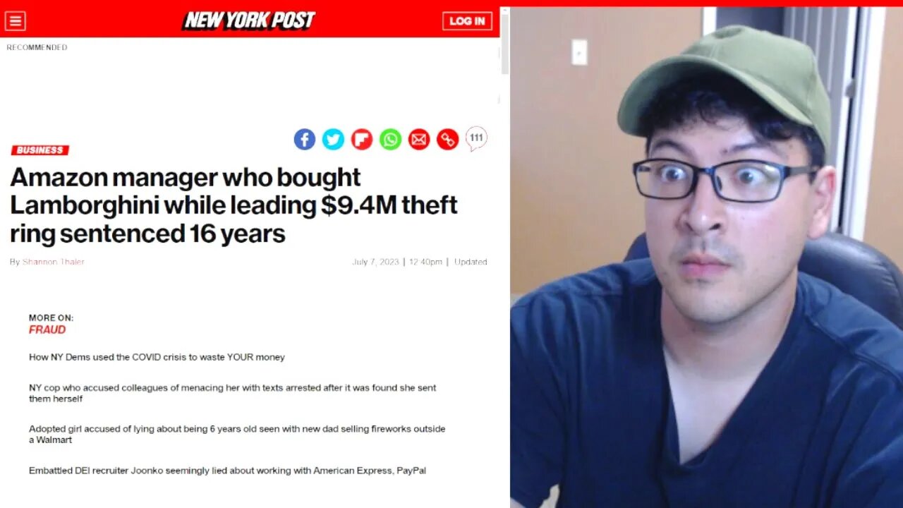 AMAZON MANAGER BUYS LAMBORGHINI BUT GOES TO PRISON