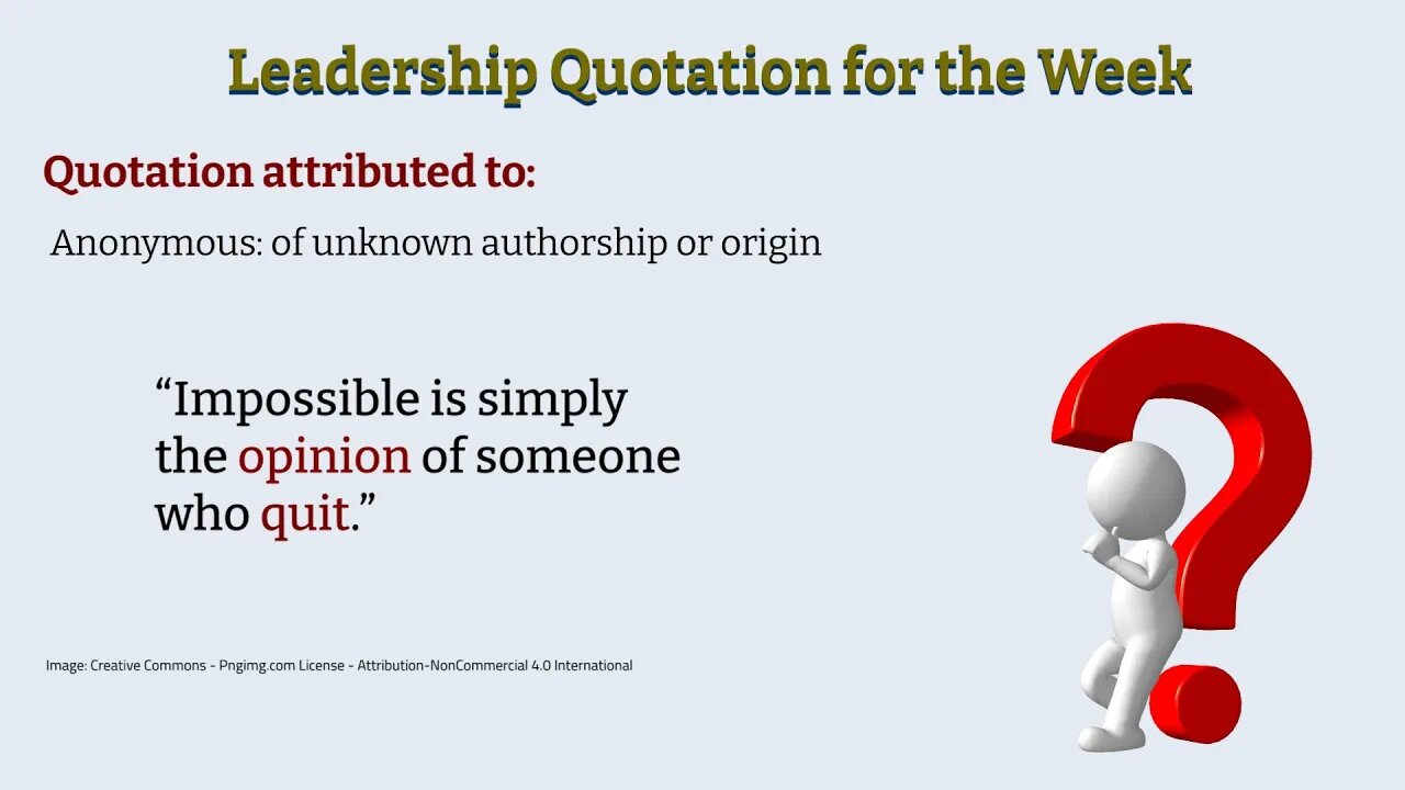 Leadership Tip for the Week & Motivational Quotation - June 26th, 2023
