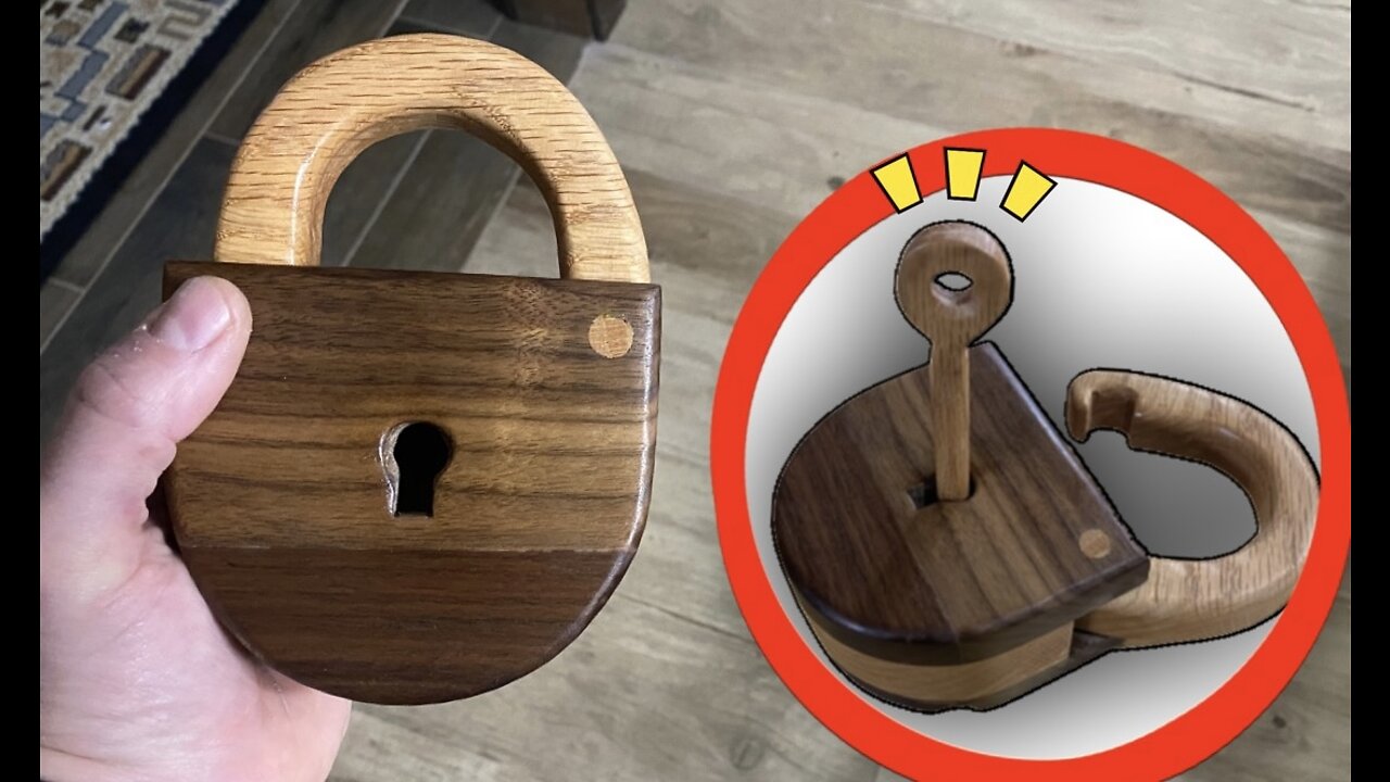 Creating a WOODEN LOCK (It Actually Works!)