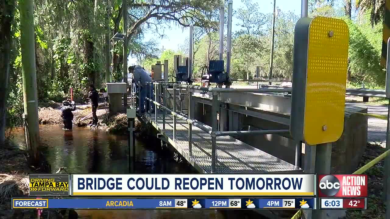 Busy road to Tarpon Springs closed because of bridge wash out