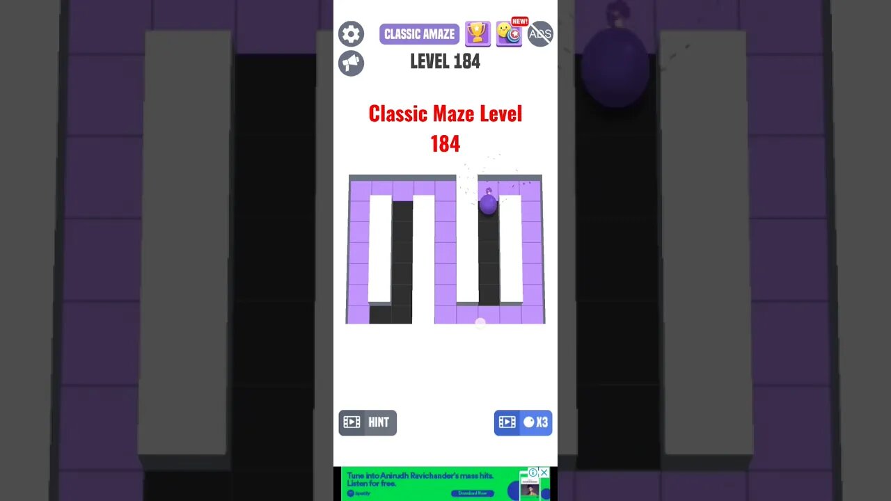 Classic Maze Level 184. #shorts