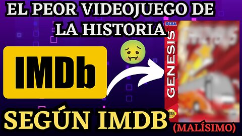 EL PEOR VIDEOJUEGO QUE EXISTE SEGÚN IMDB - ReviCritics