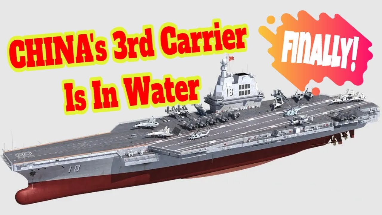 China's Third Aircraft Carrier just Launched! It is called Fujian!