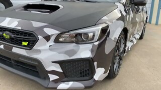 Tulsa Auto Wraps | White Glove Auto | STI Cammo Wrap