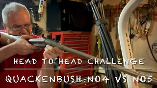 Head to head challenge with the Quackenbush No4 vs No5 Antique 22 caliber spring piston air rifles