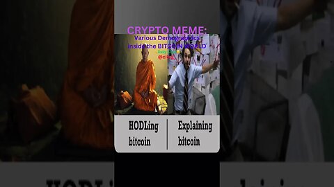 CRYPTO MEME: Various Demographics inside the BITCOIN WORLD #cryptomeme #bitcoin #altcoins #eth #bnb