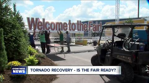 After tornado, is the Fair ready for opening day?