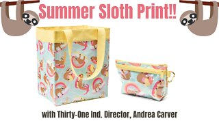 Summer Sloth 🦥 Print from Thirty-One | Ind. Director, Andrea Carver