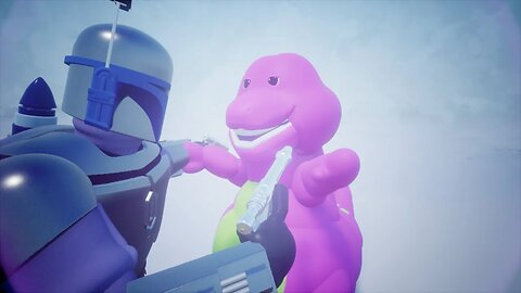 JANGO FETT VS BARNEY | PlayStation Dreams Animation