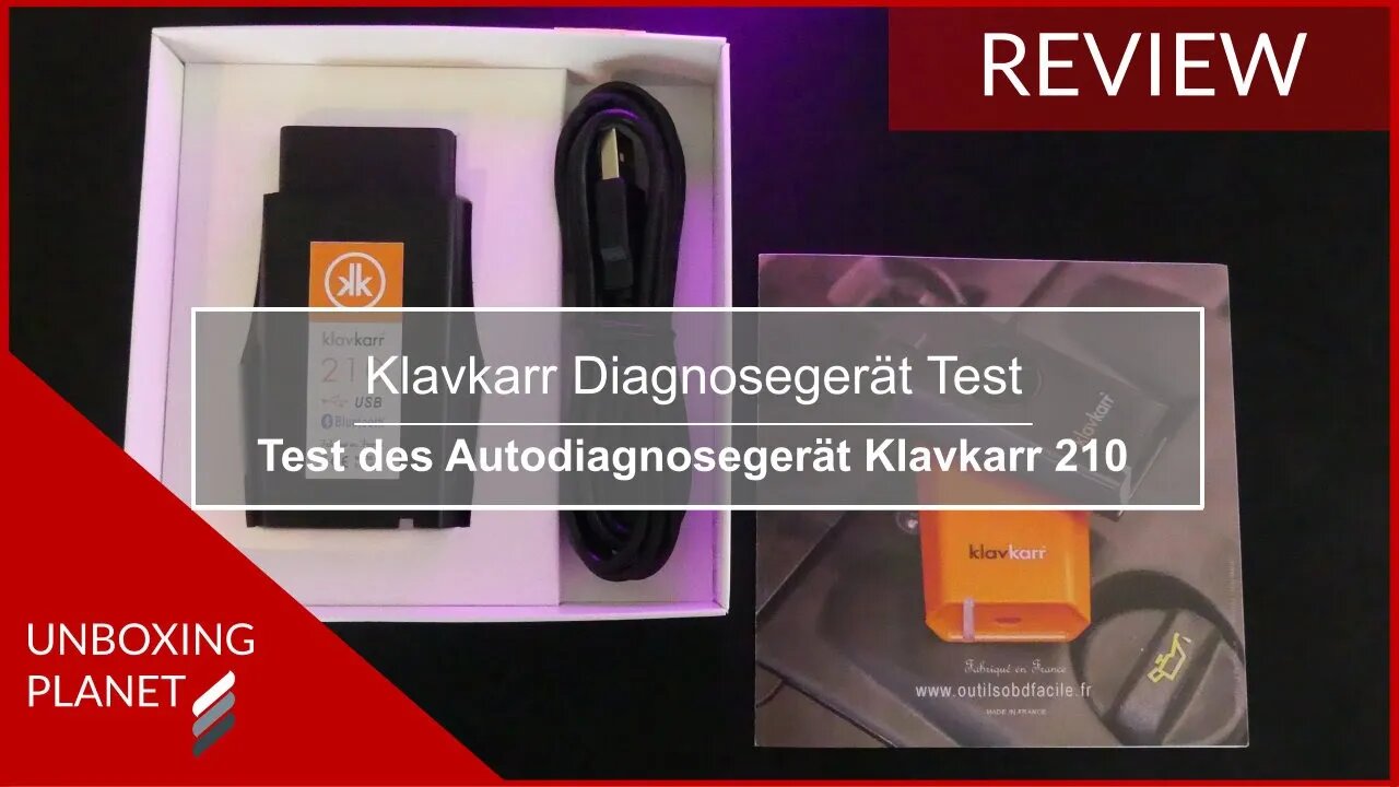 Test Autodiagnosegerät Klavkarr 210 - Teil 2 - Unboxing Planet