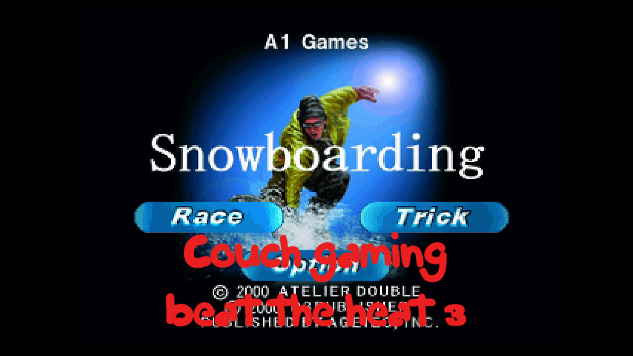 Couch gaming Snowboarding (PS1)