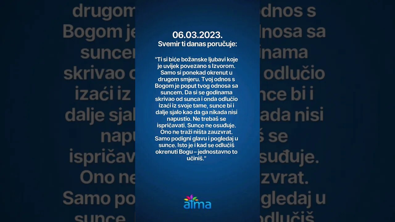 Poruka Svemira 06.03.2023. 💙
