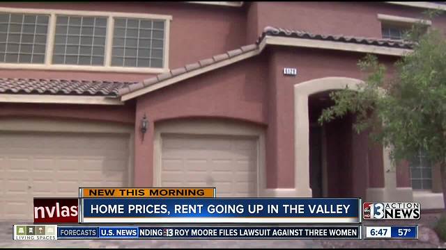 Home prices, rent continue to go up across the Las Vegas valley