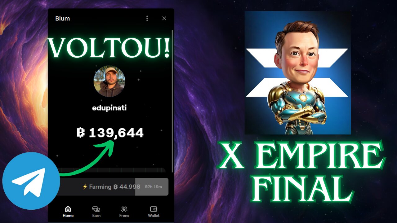 O FINAL DO AIRDROP X EMPIRE - BLUM POINTS VOLTAM AO NORMAL!