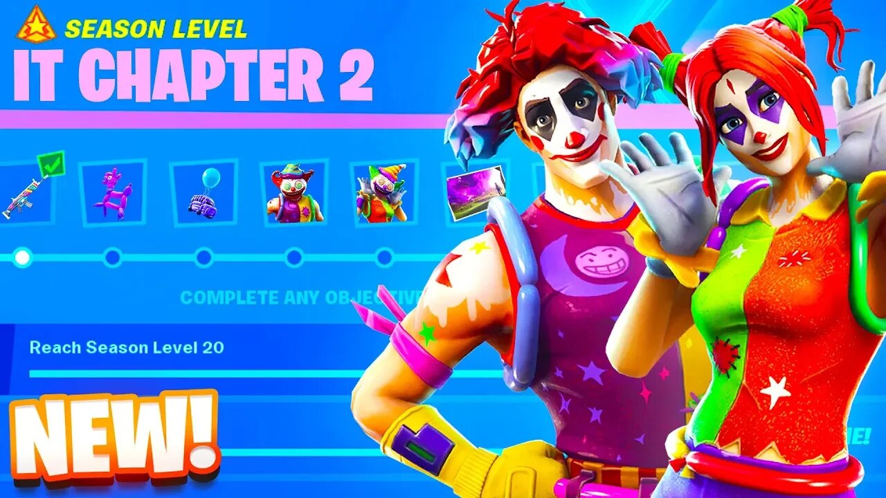 FORTNITE X IT CHAPTER 2 Rewards LEAKED In Fortnite! (Free Rewards!)