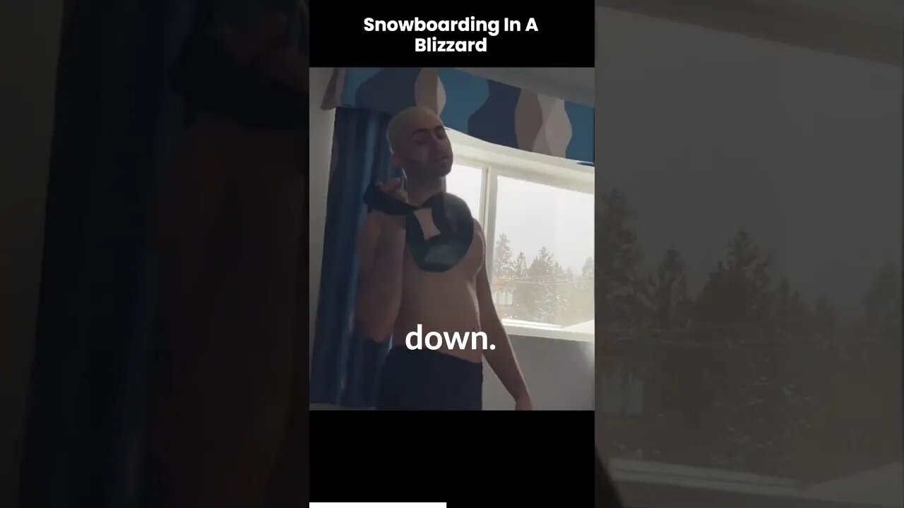 Snowboarding a blizzard story
