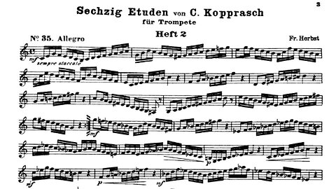 Kopprasch 60 Studies for Trumpet - 35