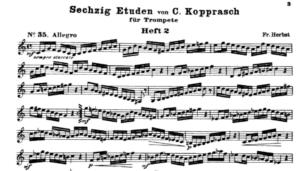 Kopprasch 60 Studies for Trumpet - 35