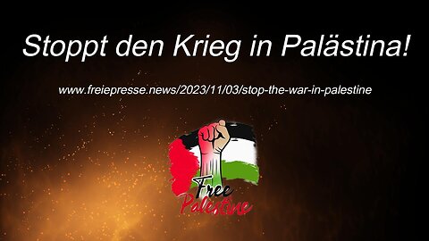 Stoppt den Krieg in Palästina!