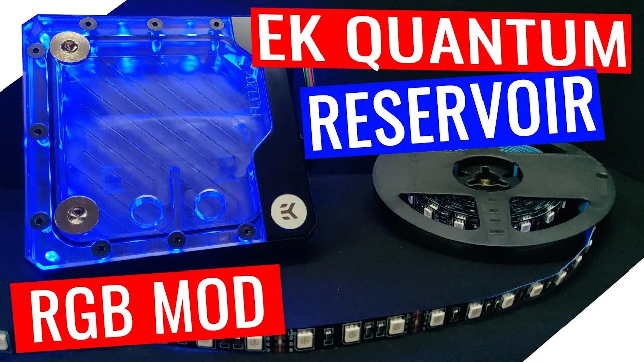 EK Quantum Volume Flat Reservoir 12v RGB Mod (Water Cooling a Computer Part 2)