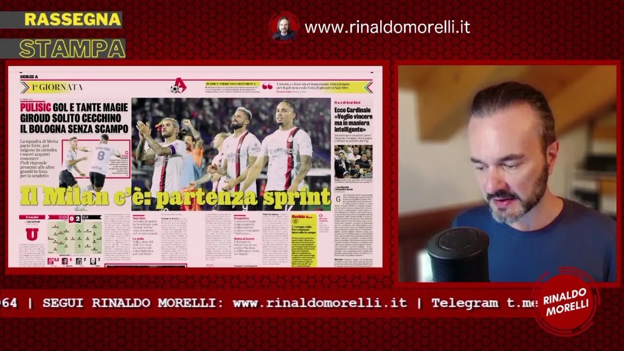 🗞️ Rassegna Stampa 22.8.2023 #445 - Il MILAN c'è! Esordio vincente, all'Inter arriva Pavard