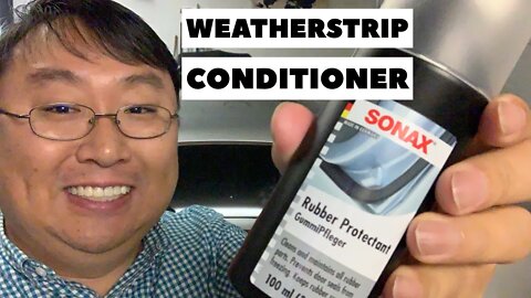 How to Recondition Weatherstripping with Sonax GummiPfleger Rubber Protectant