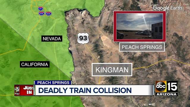 One dead in train collision northeast of Kingman, NTSB investigating