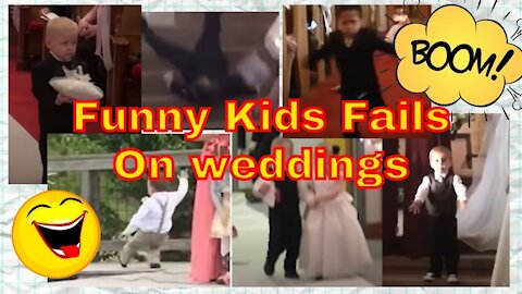 Try Not to LAUGH while watching Kids fails Videos on weddings