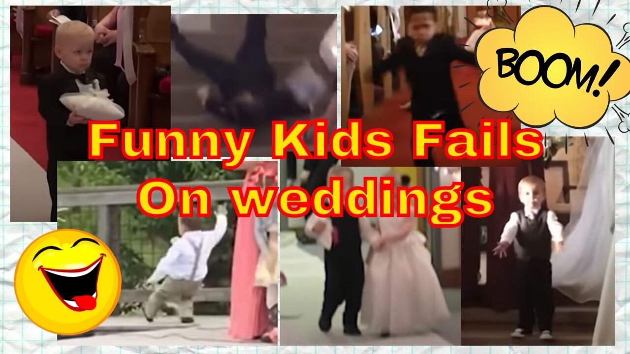 Try Not to LAUGH while watching Kids fails Videos on weddings