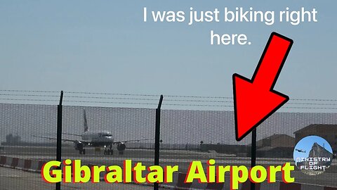 Crossing this Runway Moments before a Plane Takes Off