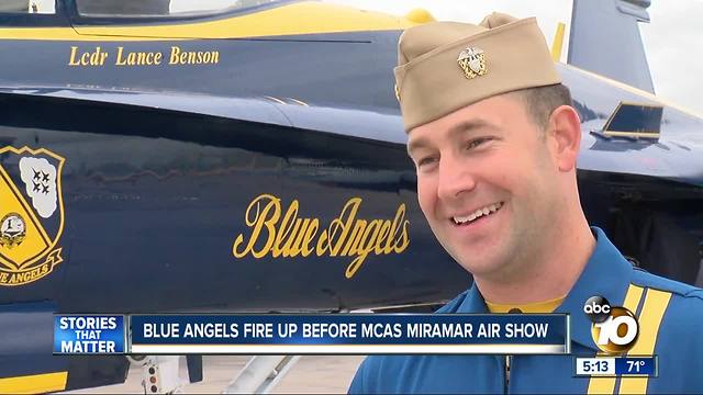 The Blue Angels fire up before the MCAS Miramar Air Show