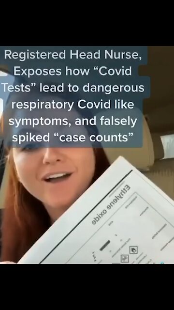 RN SPEAKS OUT ABOUT THE DANGERS OF COVID TESTS (ETHYLENE OXIDE)!