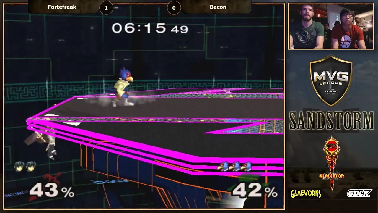 MVG Sandstorm: Singles RR - ForteFreak (Sheik/Marth) vs. Bacon (Falco)