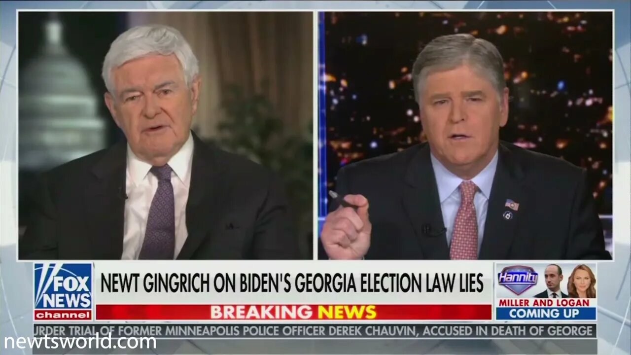 Newt Gingrich on Fox News Channel's Hannity | April 5, 2021