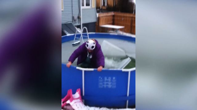 Epic Winter Pool Fail