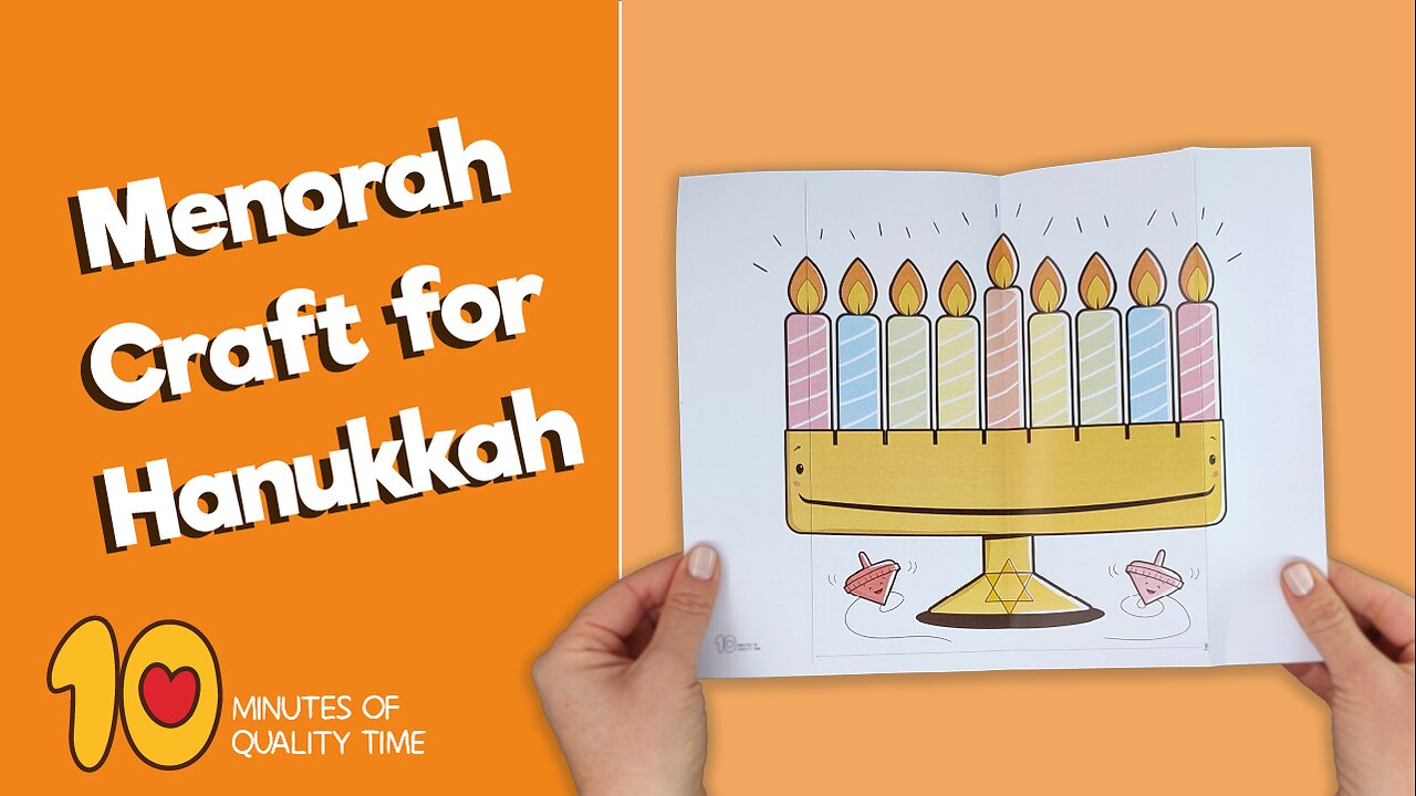 Surprise Menorah Craft for Hanukkah