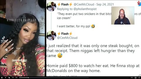 RED PILL REVIEW: 304 BRAGS ABOUT HER LUXURY LIFESTYLE AFTER 800.00 DINNER