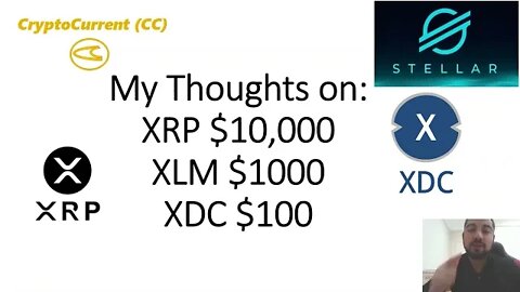 Why XRP must be $10,000, XLM $1000, $XDC $100 minimum.