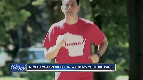 Walker rides Harley, jogs in new video touting record