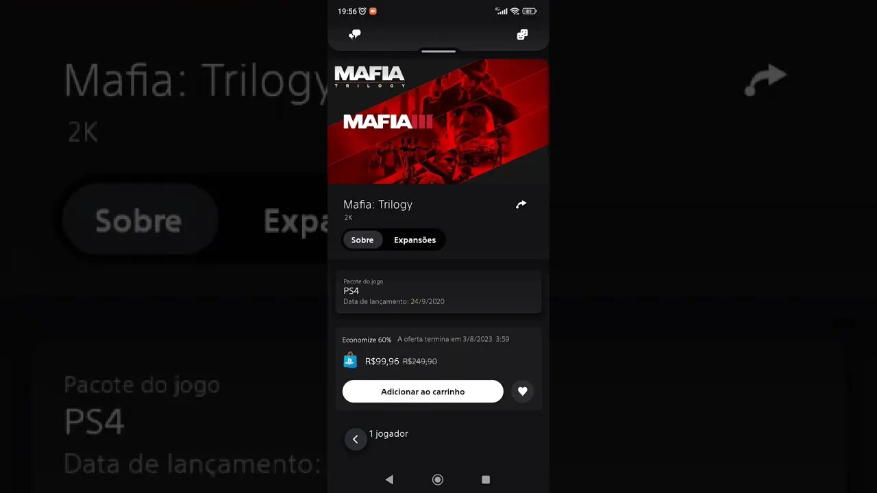 CORRAM! Mafia Definitive Edition e Mafia Trilogy, em PROMOÇÃO na PlayStation Store.